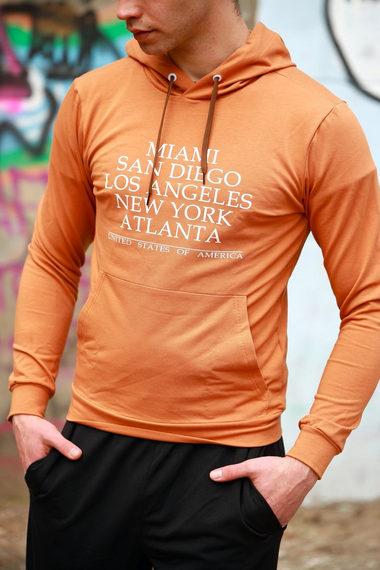 Худі Америка бежевий S XL