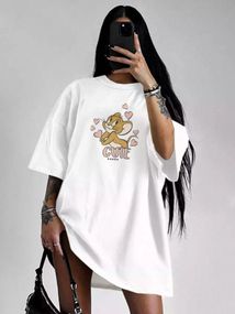 Футболка жіноча з принтом повсякденна L Білий