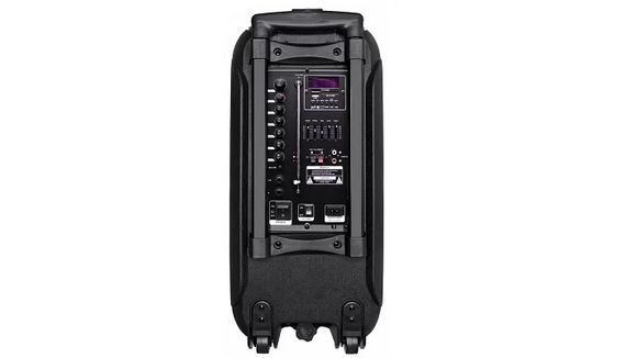 Акумуляторна акустична система XPRO  ZXX-7575  валіза 150Вт USB, SD, FM радіо, Bluetooth, 2 радіомікрофона, ДУ чорна (ZXX-7575) | Зображення 3