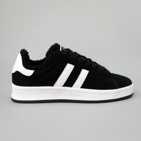 Кеди чоловічі замшеві утепленні 590374 Чорні білі 41 42 43 44 45