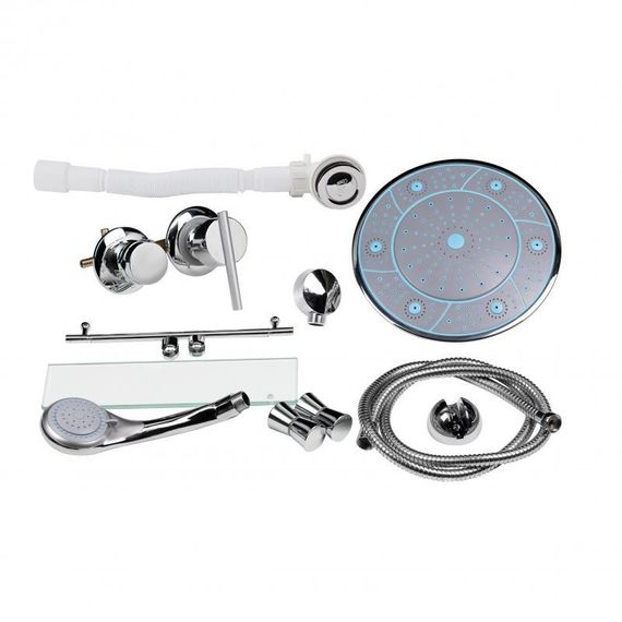 Душовий бокс Lidz Tani SB90x90.SAT.HIGH.FR, скло Frost 4 мм | Зображення 7