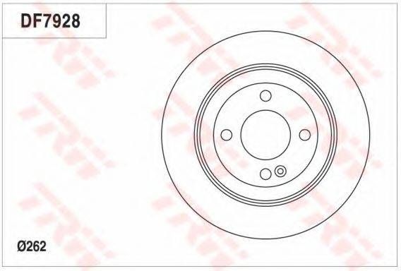 Гальмівний диск TRW DF7928 на HYUNDAI (BEIJING) VERNA седан