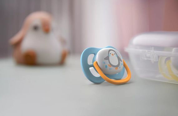 ПУСТУШКА AVENT ULTRA AIR 0-6МІС, ОРТОДОНТИЧНА, 2ШТ, ANIMAL ДЛЯ ХЛОПЧИКІВ (SCF080/05) | Зображення 1