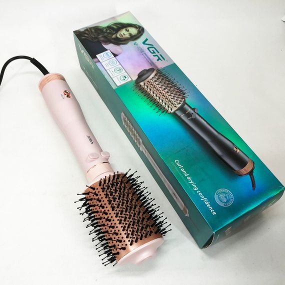 Фен с насадкой брашинг VGR V-494 800 Вт, Фен с насадкой для прикорневого объема, Фен-расческа для сушки BH-82 | Зображення 5