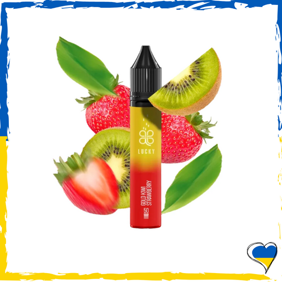 Рідина для самозамісу Lucky Gold Kiwi Strawberry 30 мл (5%) Лаккі сольова заправка для вейпу сигарет pod рідина для pod