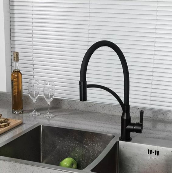 Змішувач для кухні Frap з гнучким виливом F4552-6 | Зображення 1