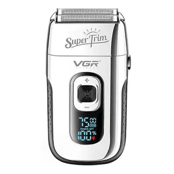 Электробритва шейвер с дисплеем VGR V-332. BK-201 Цвет: серебряный