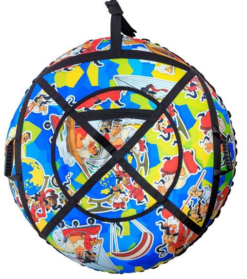 Тюбінг для катання 100 см "Козаки" (Оксфорд, ПВХ) ватрушка надувна | Зображення 1