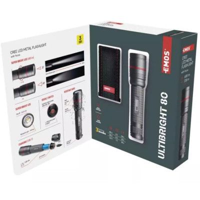 Фонарь EMOS P3180 600Lm Li-ion Metal (P3180) | Зображення 4