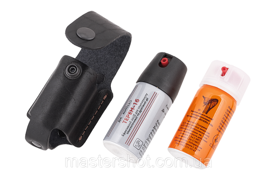 Чохол для Терен-1 Перець-1 Шип 58мл для газового балончика під газовий балончик шкіряний чорний 935 ms