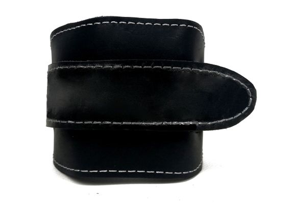 Манжета EasyFit F9 чорна для тяги на тренажері (шкіра) (EF-LGSTR-F9) | Зображення 1