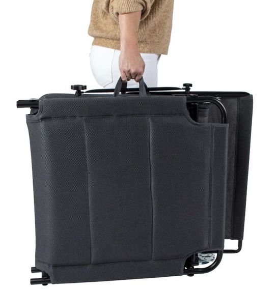 Ліжко розкладне Bo-Camp Sun Lounger With Sunscreen 5 Positions Grey (1304492) (DAS303260) | Зображення 5