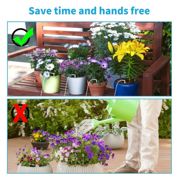 Система крапельного поливу Briidea на сонячних батареях (10 метрів, 15 рослин) | Зображення 2