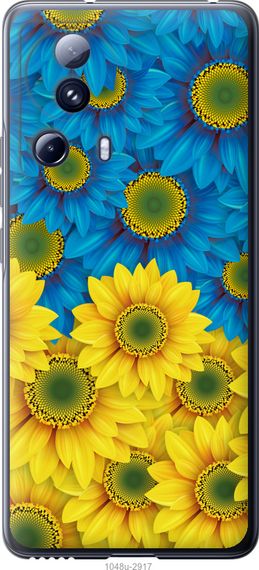 Чехол на Xiaomi 13 Lite Жёлто-голубые цветы "1048u-3017-17620"