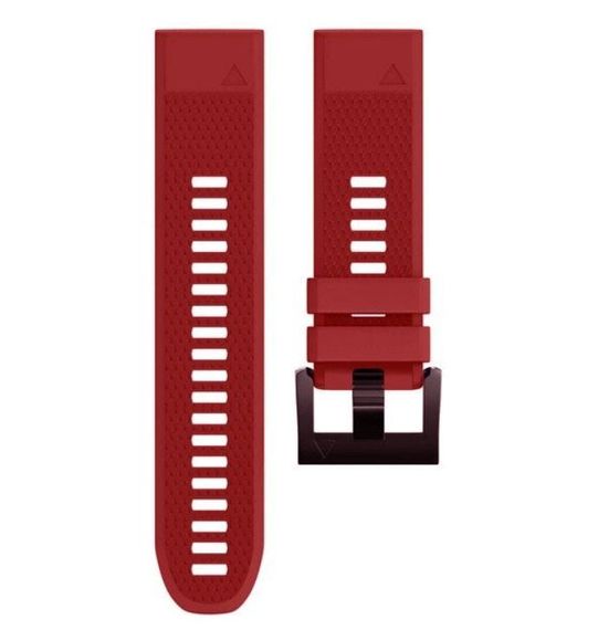 Силіконовий ремінець Primo для годинника Garmin Fenix 3 / 3HR / Fenix 5X / 6X - Red | Зображення 2