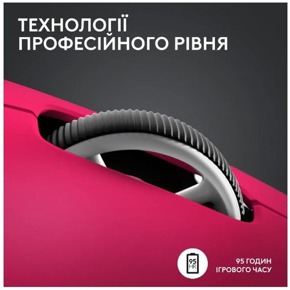 Миша Logitech G PRO X SUPERLIGHT 2 LIGHTSPEED Gaming, Magenta (910-006797) | Зображення 7