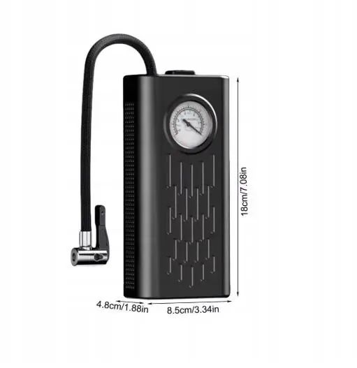 Портативный автомобильный компрессор AND1322, насос от прикуривателя 12V с манометром | Зображення 3