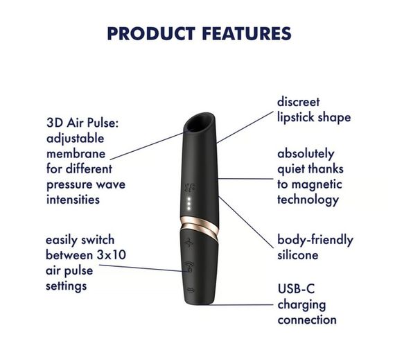 Вакуумный вибратор Satisfyer Perfect Kiss Sex Aura | Зображення 3