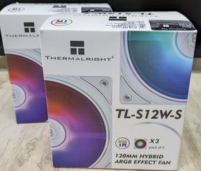 Вентилятор корпуса Thermalright TL-C12CW-S X3 ARGB 120 мм White, 4-pin PWM, 1550 об/мин (3 шт.)