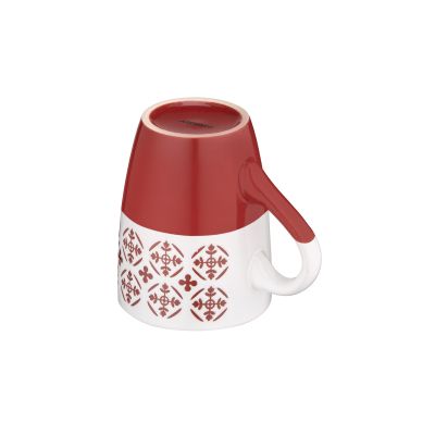Чашка Ardesto Ornament, 320мл, кераміка, червоно-білий (AR3045R) | Зображення 4