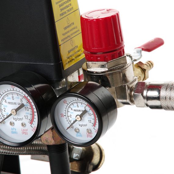 Компресор двоциліндровий безоливний 0,6 кВт 152 л/хв 8бар 9 л APRO 8501701 | Зображення 4