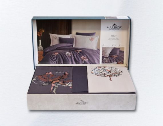 Комплект постельного белья Maribor Exclusive Satin  200х220 см Root Mor | Зображення 4