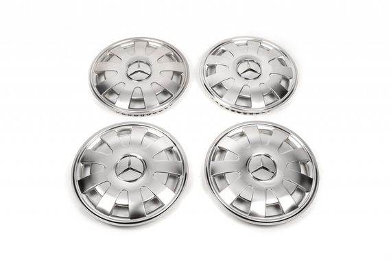 Колпаки из нержавейки Лепестки (1-катковый, 4 шт) для Mercedes Sprinter W907/W910 2018- гг | Зображення 2