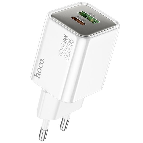 МЗП Hoco N46 Glorious PD20W+QC3.0 (1USB-A/1C) White | Зображення 2