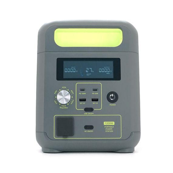 Портативна зарядна станція FOSSiBOT F1200, 1200W/1024Wh LiFePO₄, MPPT 200W max, CarPort-12V-10A, 2xAC230V, 2xUSB-A-18W, | Зображення 1