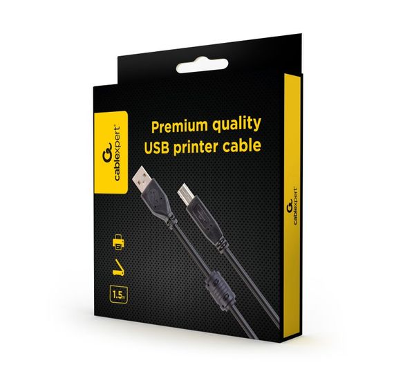 Кабель Cablexpert CCFB-USB2-AMBM-1.5M, USB 2.0 A-тато/B-тато, 1,5 м., блістер | Зображення 3