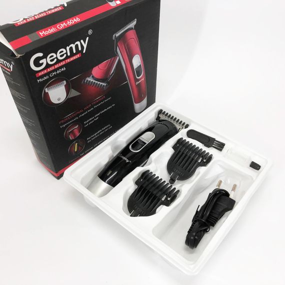 Машинка для стрижки волосся Gemei GM-6046, Практична машинка для стрижки волосся. Колір: чорний | Зображення 4