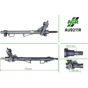 Рулевая рейка с ГУР восстановленная AUDI A4 (8D2, B5) 94-00; SKODA SUPERB (3U4) 01-08; VW PASSAT (3B2) 96-00