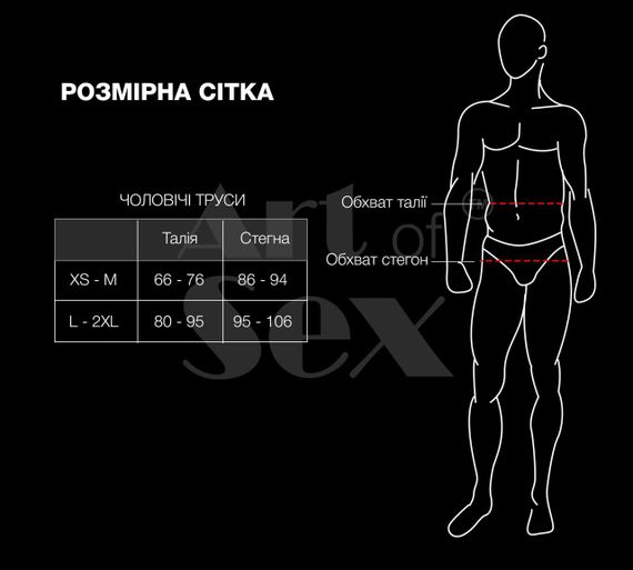 Мужские трусики XS-2XL с силиконовой анальной пробкой Art of Sex - Sexy Panties plug size M Black | Зображення 2