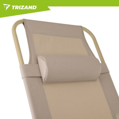 Складаний садовий шезлонг 60x177x30 см Trizand 27553 | Зображення 4