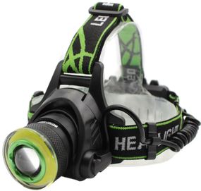 Налобный LED фонарь RB-107 универсальный мощный яркий на голову аккумуляторный для рыбалки T6+LED Zoom