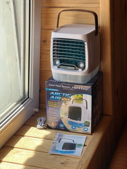 Портативный вентилятор USB с водяным охлаждением, распылитель, Arctic air cooler AND XL-1375, увлажнитель | Зображення 3