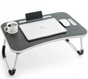 Стол для ноутбука и планшета M&T Displays складной 60х40х28 матовый под дерево Темное дерево