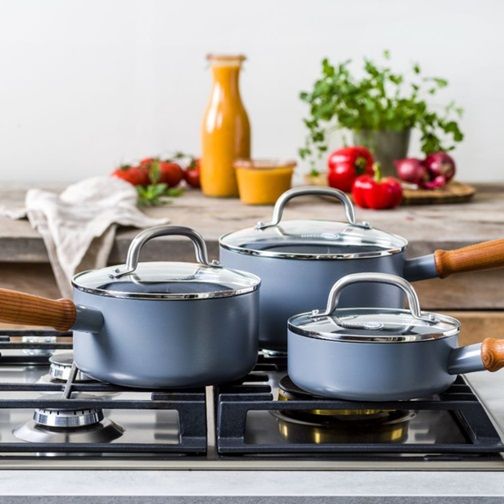 Набір ковшів з кришками GreenPan Mayflower Pro CC005410-001 6 предметів сірий | Зображення 3