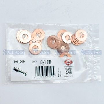 Шайба под форсунку Mercedes Benz (9,5x20x1), Elring, 106.909,