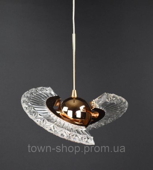 Люстра потолочная LED JU01 Золото 25-120х18х18 см.