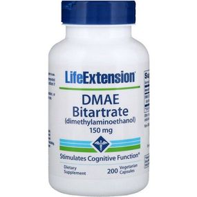 Диметиламіноетанол Life Extension DMAE Bitartrate 150 mg 200 Veg Caps