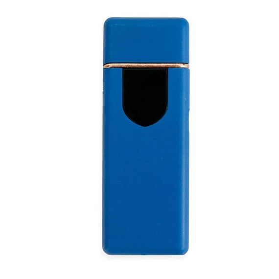 Електрозапальничка USB ZGP ABS, сенсорна електрична запальничка спіральна. Колір: синій | Зображення 1