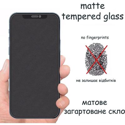 Стекло защитное Drobak Matte Glass A+ Apple iPhone 15 Plus (Black) (292952) | Зображення 2