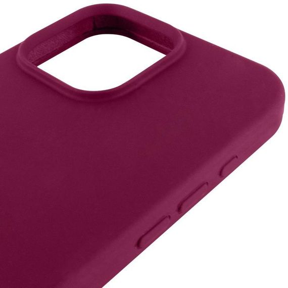 Чохол Silicone Case Full Protective (AA) для Apple iPhone 16 Pro Max (6.9") Бордовий / Maroon | Зображення 3