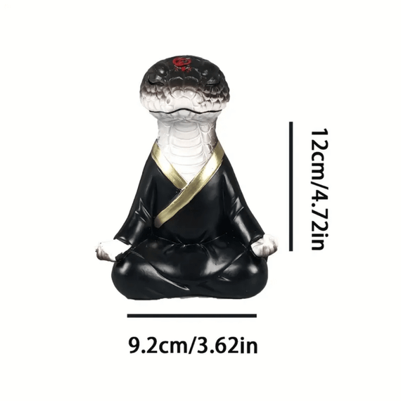 Статуетка Медитуючий змій у чорно-золотистому кольорі RED DOT 2249201537047 | Зображення 3