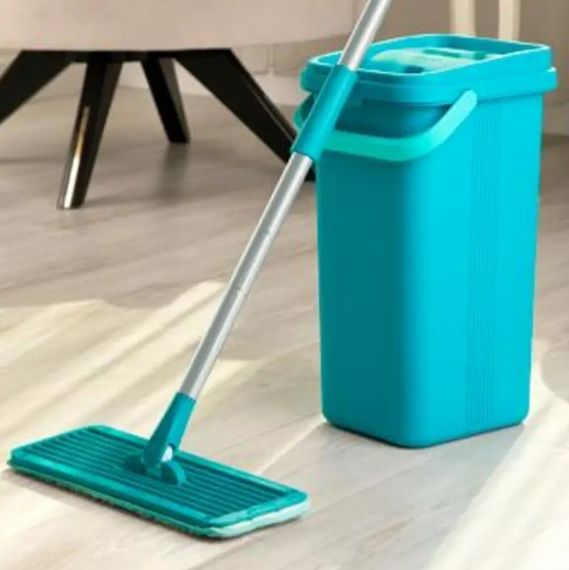 Набір для прибирання Motek відро на два відділи по 6 л, швабра та моп (PL-16) | Зображення 5