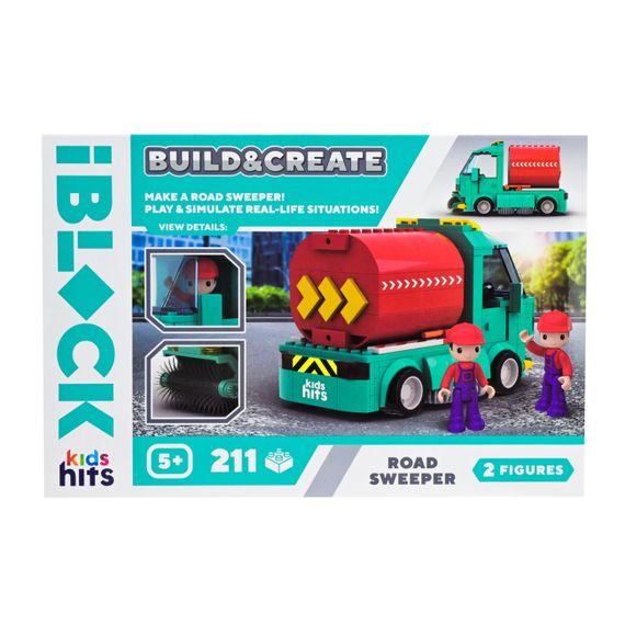 Конструктор "Підмітальна машина" KH17/005/3 Build & create Road sweeper IBLOCK, 211 деталей, в коробці (4897126753646) | Зображення 2