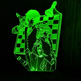Акриловий світильник-нічник Великий з Бродячих Псів 2 зелений tty-n000955