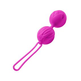 Вагинальные шарики Adrien Lastic Geisha Lastic Balls Mini Pink(S), диаметр 3,4 см, масса 85 г, Пурпурно-красный