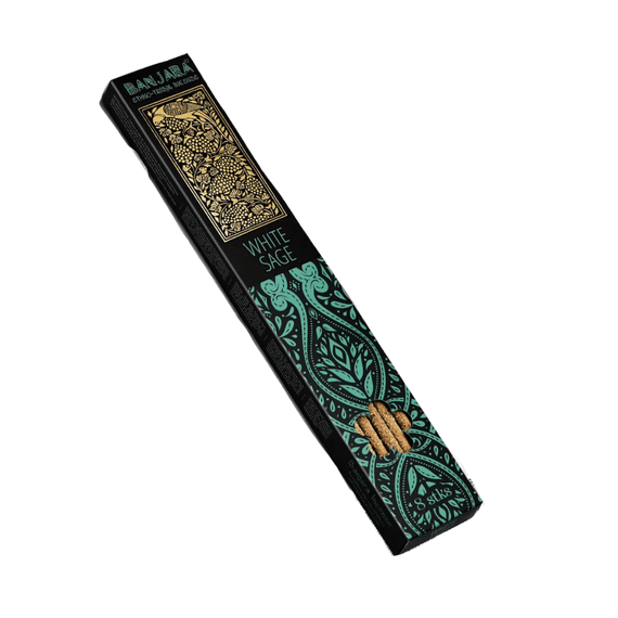 Наддовгі ароматичні палички  Біла шавлія 8 шт. в уп. Banjara 8901234591253